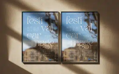 Affiche pour l’édition 2023 du Festival Carmage à Vence