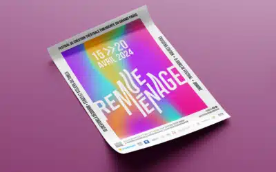 Affiche pour l’édition 2024 du Festival Remue Ménage