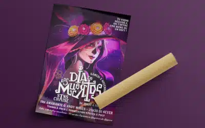 Affiche pour le Dia de Los Muertos 2022 chez Sans Chaise