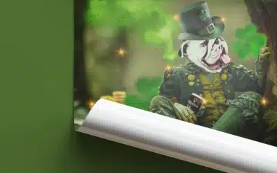 Affiche pour la St Patrick 2025 pour le bar Au Pas Sage