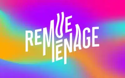 Identité visuelle pour le festival de théâtre Remue Ménage