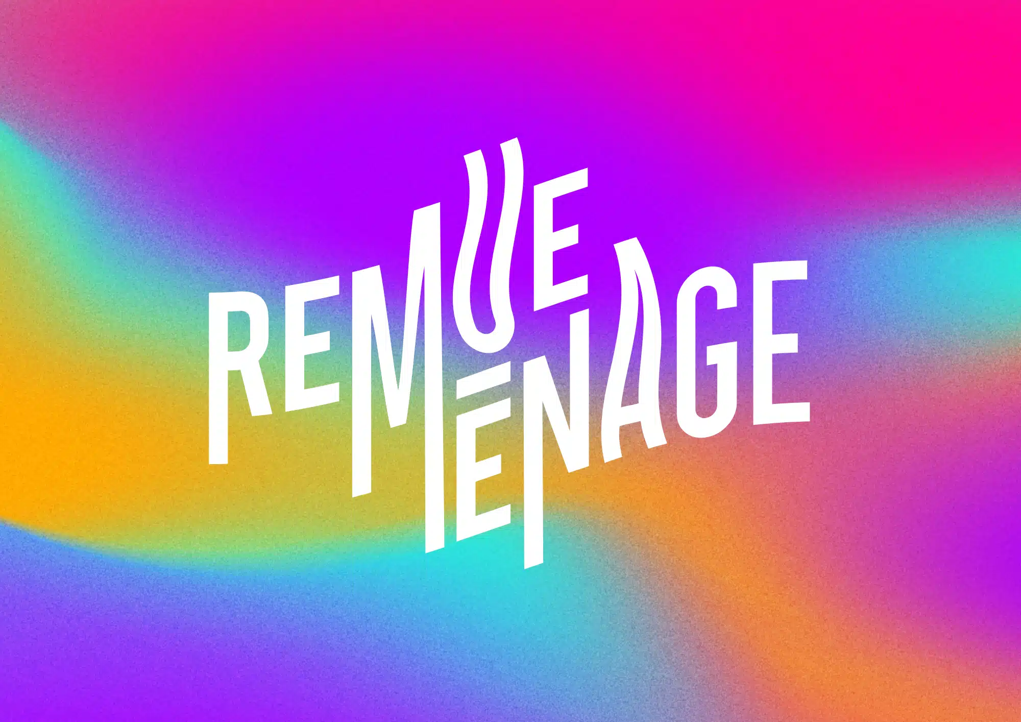 Création d'identité visuelle pour le festival de théâtre Remue Ménage près de Paris