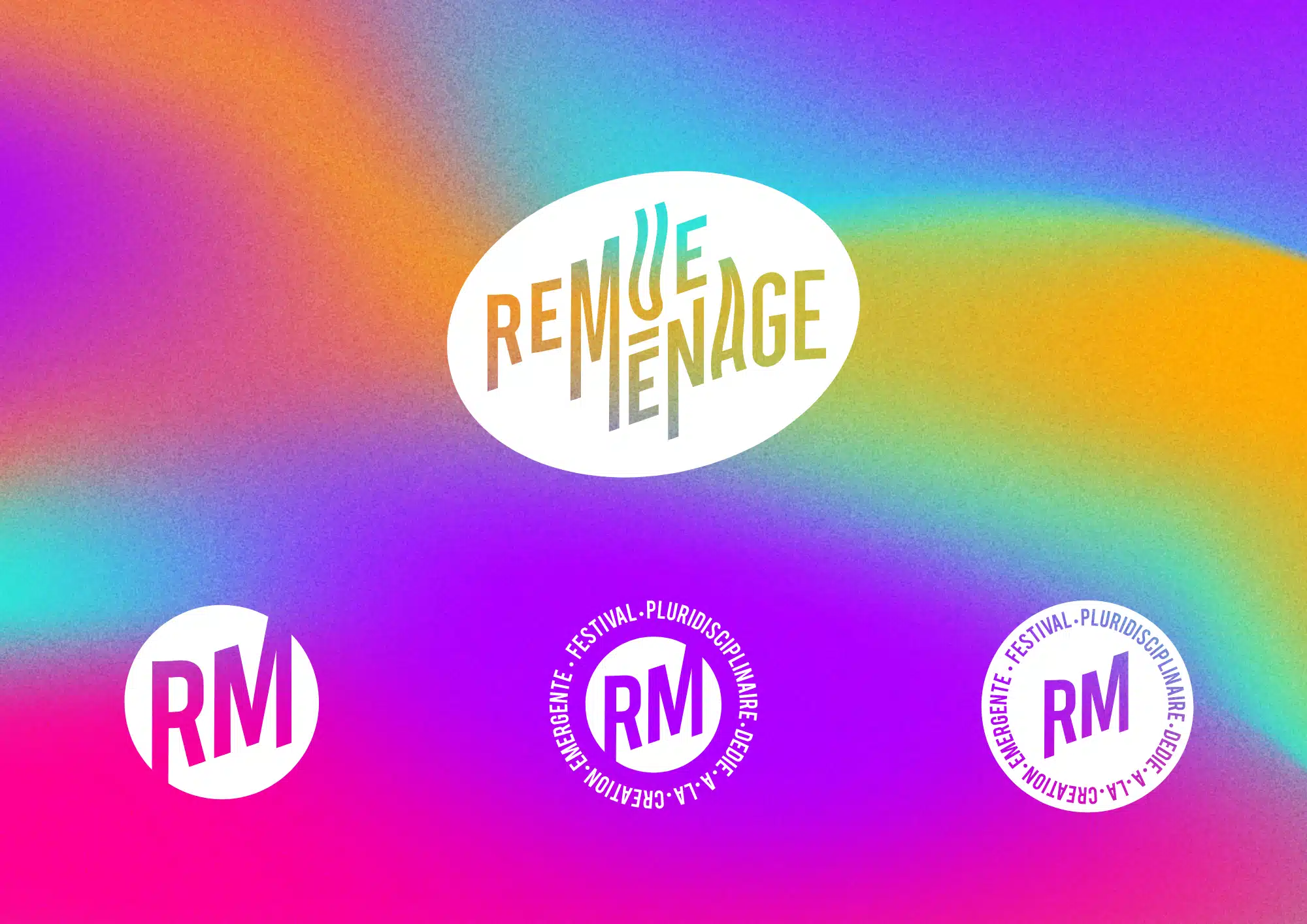 Création d'identité visuelle pour le festival de théâtre Remue Ménage près de Paris