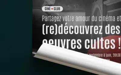 Flyer pour la saison 2 du Ciné Culte, ciné club de Bagnères de Bigorre