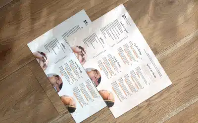 Plaquette de présentation des services pour Lilly Cils