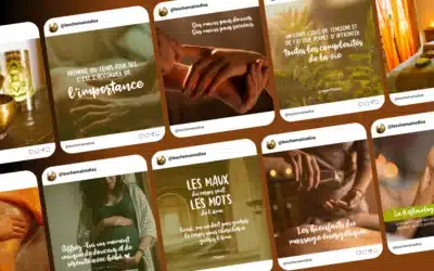 Templates de posts Canva pour Les Chemains d’Isa