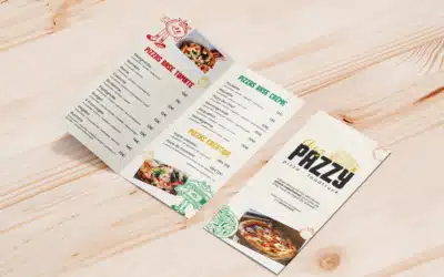 Nouveau flyer pour la pizzeria ambulante Chez Pazzy