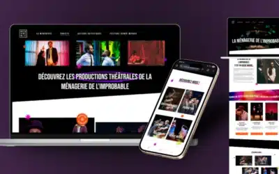 Création de site web pour la compagnie La Ménagerie de l’Improbable