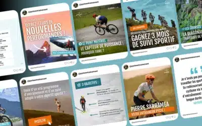 Templates de posts Canva pour Pyste Entraînement