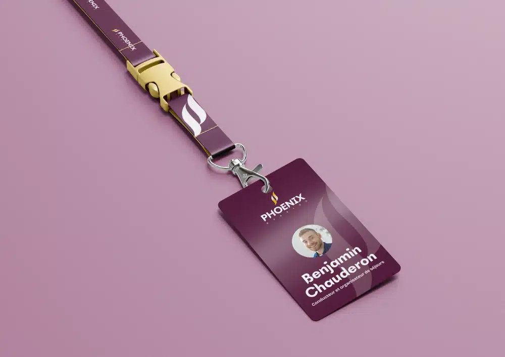 Prestation de graphisme avec la création de la nouvelle identité visuelle de Phoenix Evasion par Chauderon Voyages, organisation de séjours pour séniors dans le sud-ouest - logo, couleurs et éléments graphiques.