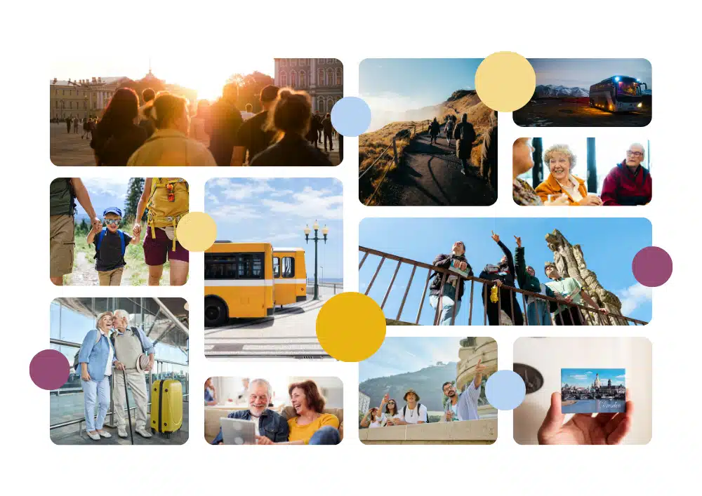 Prestation de graphisme avec la création de la nouvelle identité visuelle de Phoenix Evasion par Chauderon Voyages, organisation de séjours pour séniors dans le sud-ouest - logo, couleurs et éléments graphiques.