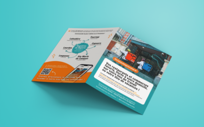 Design de flyer pliant pour Livraison Bagnéraise