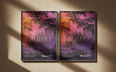 Affiche pour l’édition 2026 du festival Carmage à Vence